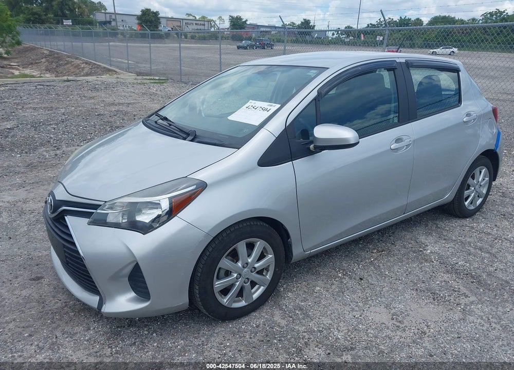 2015 TOYOTA YARIS LE VIN: VNKKTUD30FA019329