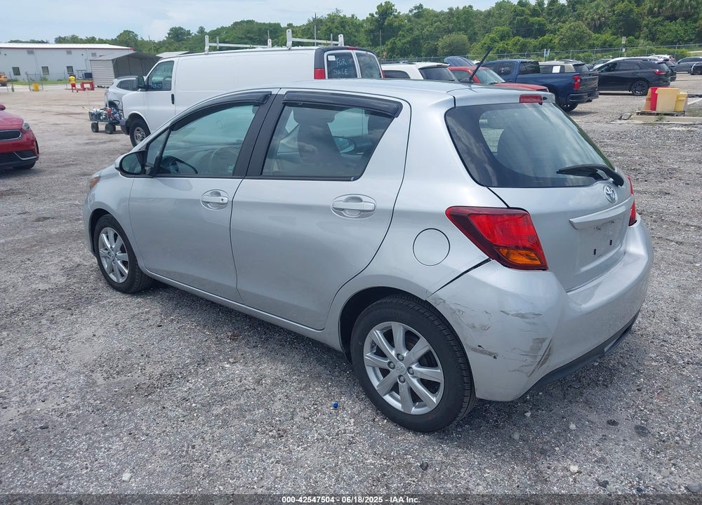 2015 TOYOTA YARIS LE VIN: VNKKTUD30FA019329