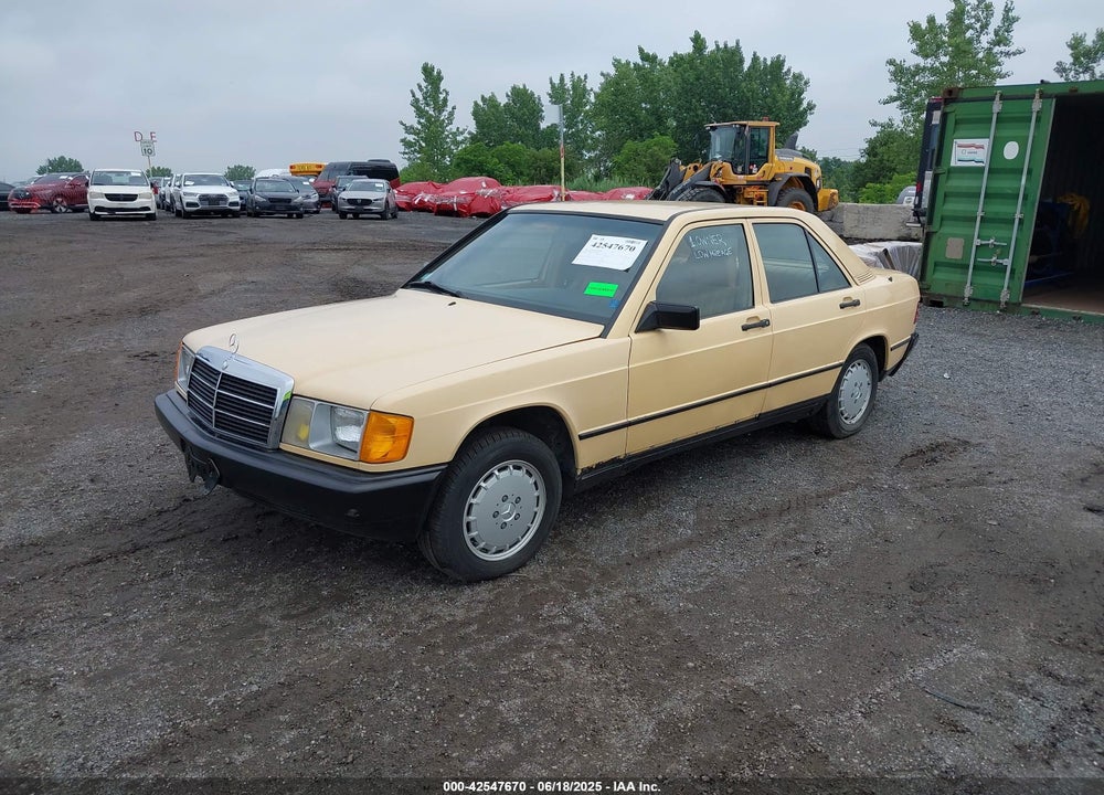 1984 MERCEDES-BENZ 190 E 2.3 VIN: WDBDA24A0EA121222