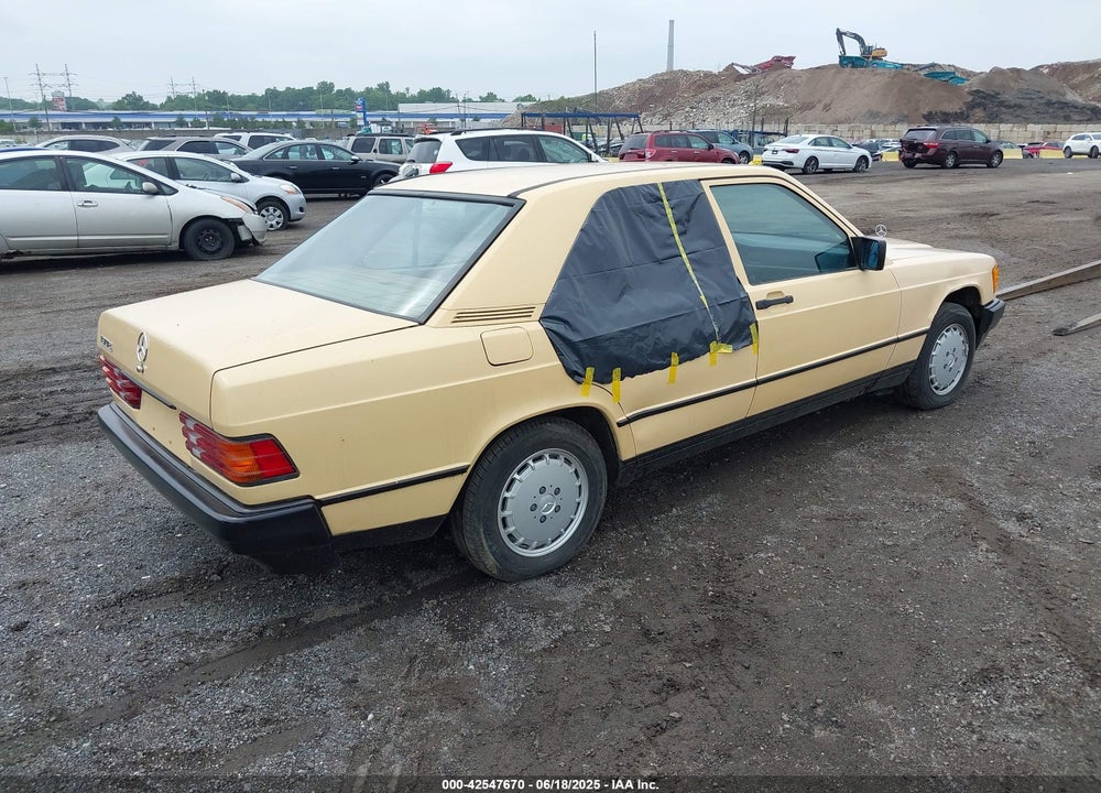1984 MERCEDES-BENZ 190 E 2.3 VIN: WDBDA24A0EA121222