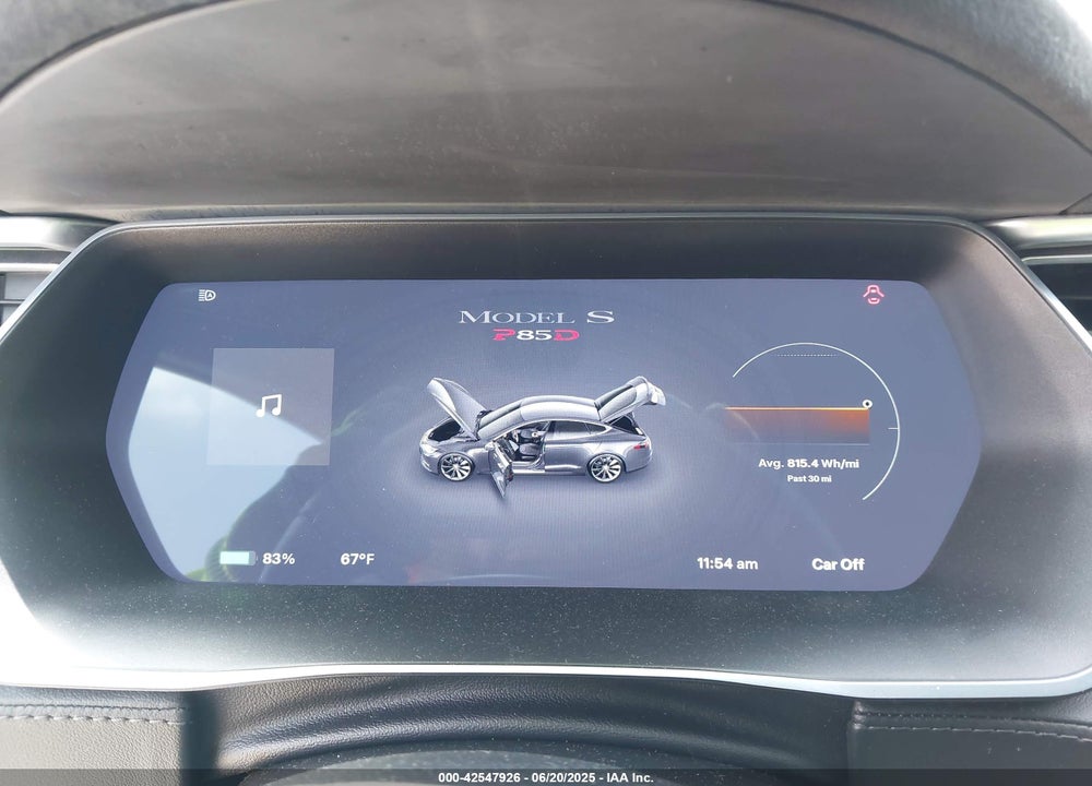 2014 TESLA MODEL S VIN: 5YJSA1H2XEFP66036