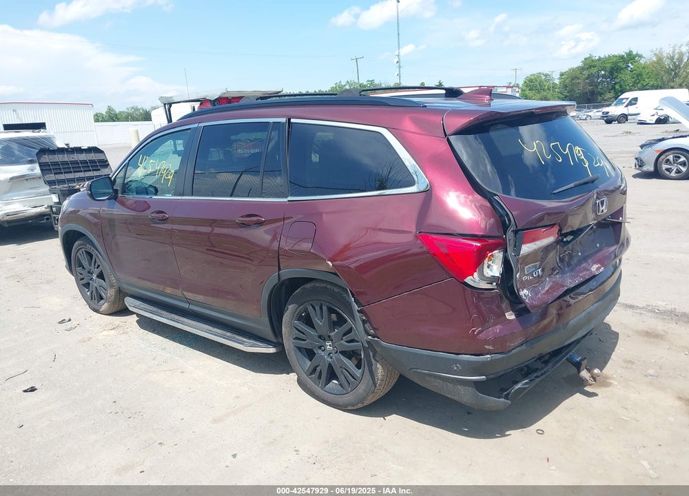 2022 HONDA PILOT VIN: 5FNYF6H25NB043073