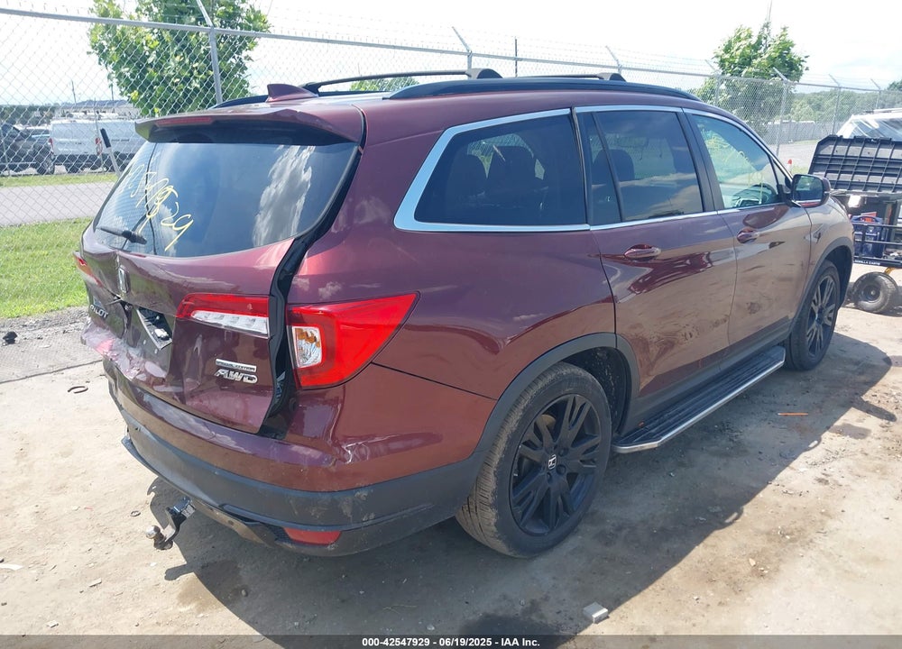 2022 HONDA PILOT VIN: 5FNYF6H25NB043073