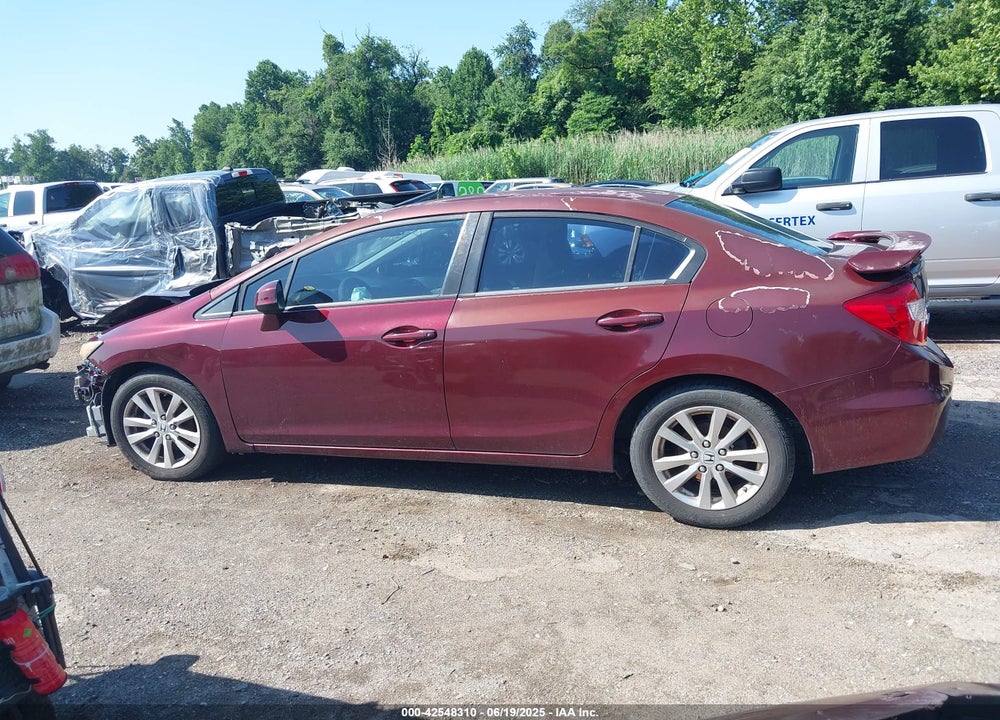 2012 HONDA CIVIC VIN: 2HGFB2F86CH586198