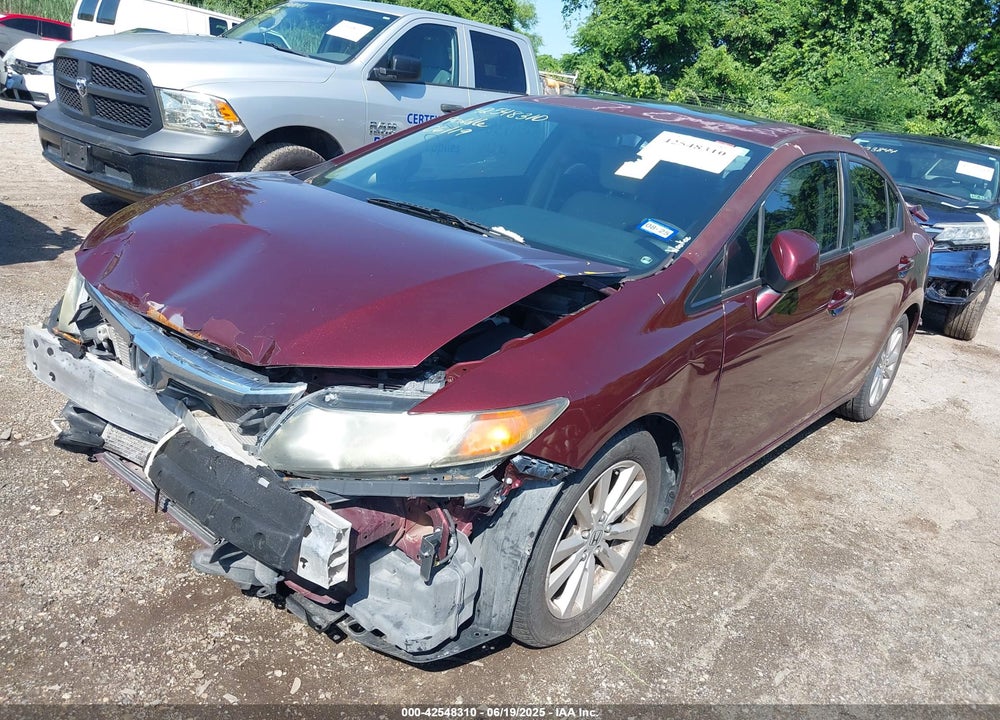 2012 HONDA CIVIC VIN: 2HGFB2F86CH586198