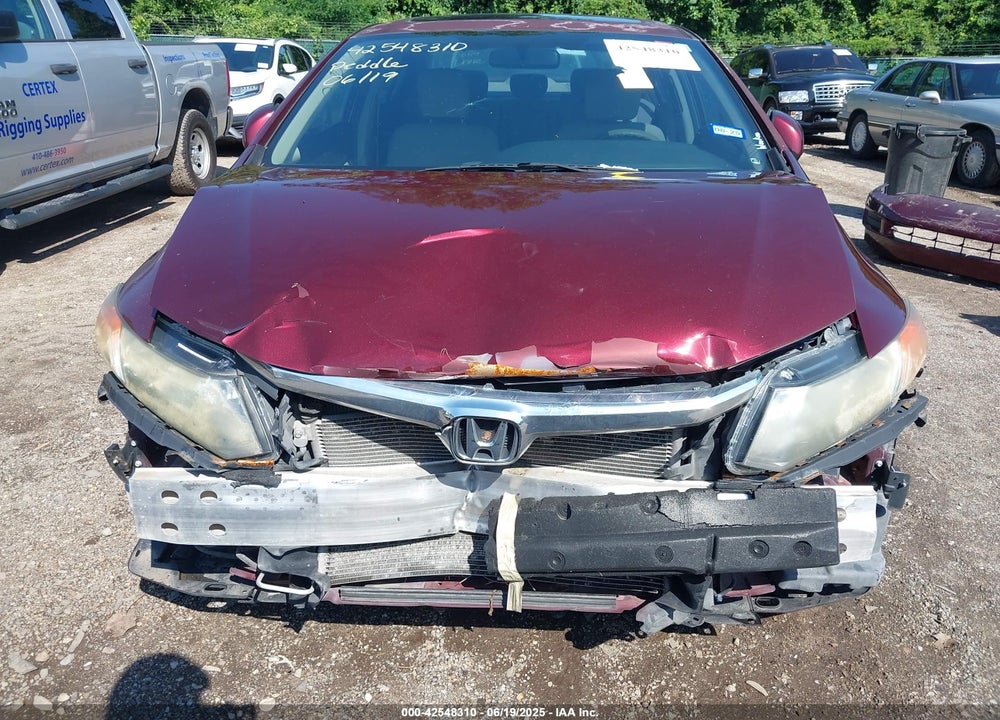 2012 HONDA CIVIC VIN: 2HGFB2F86CH586198