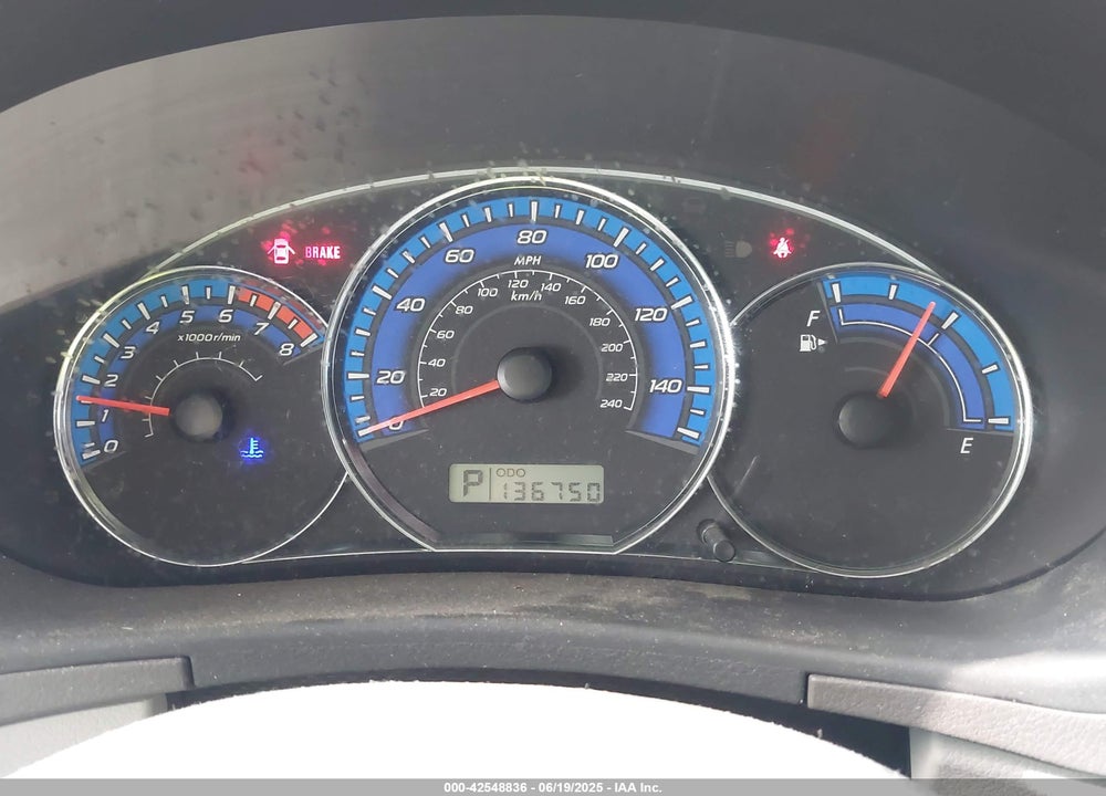 2009 SUBARU FORESTER 2.5X VIN: JF2SH61619H750496