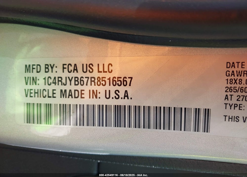 2024 JEEP GRAND CHEROKEE 4XE VIN: 1C4RJYB67R8516567