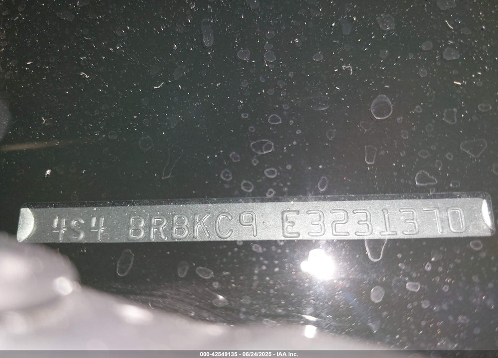 2014 SUBARU OUTBACK VIN: 4S4BRBKC9E3231370