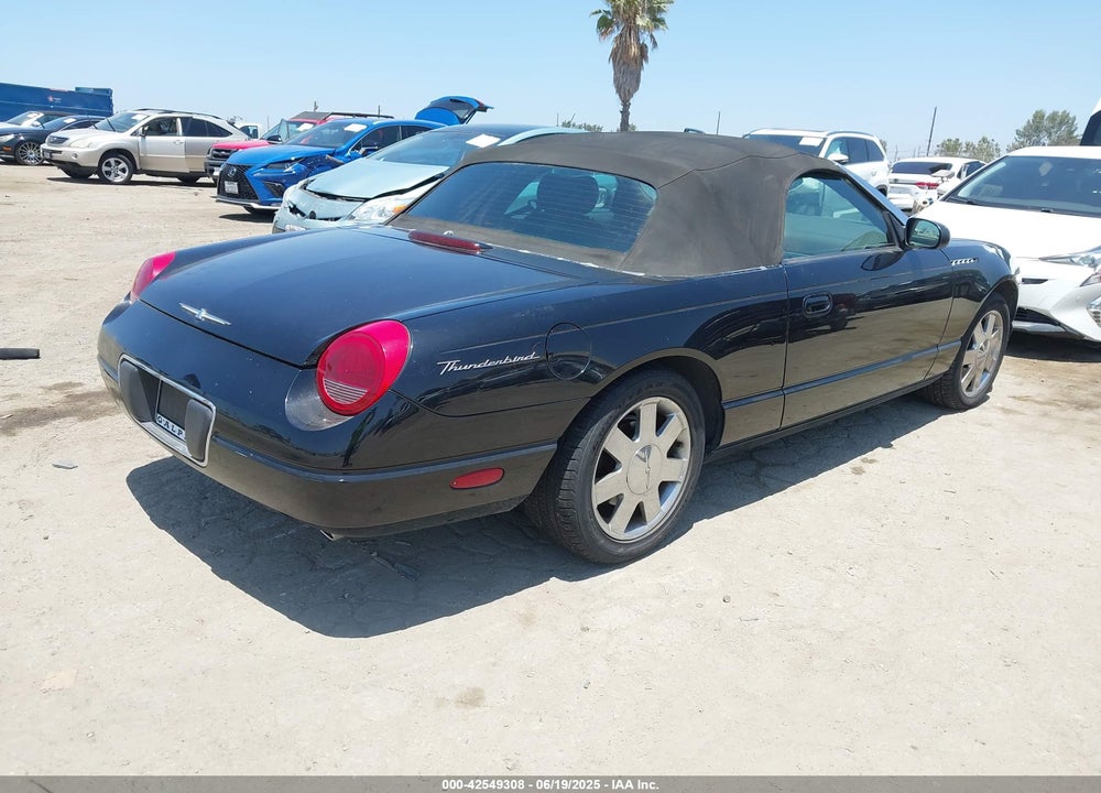 2002 FORD THUNDERBIRD VIN: 1FAHP60A52Y128920
