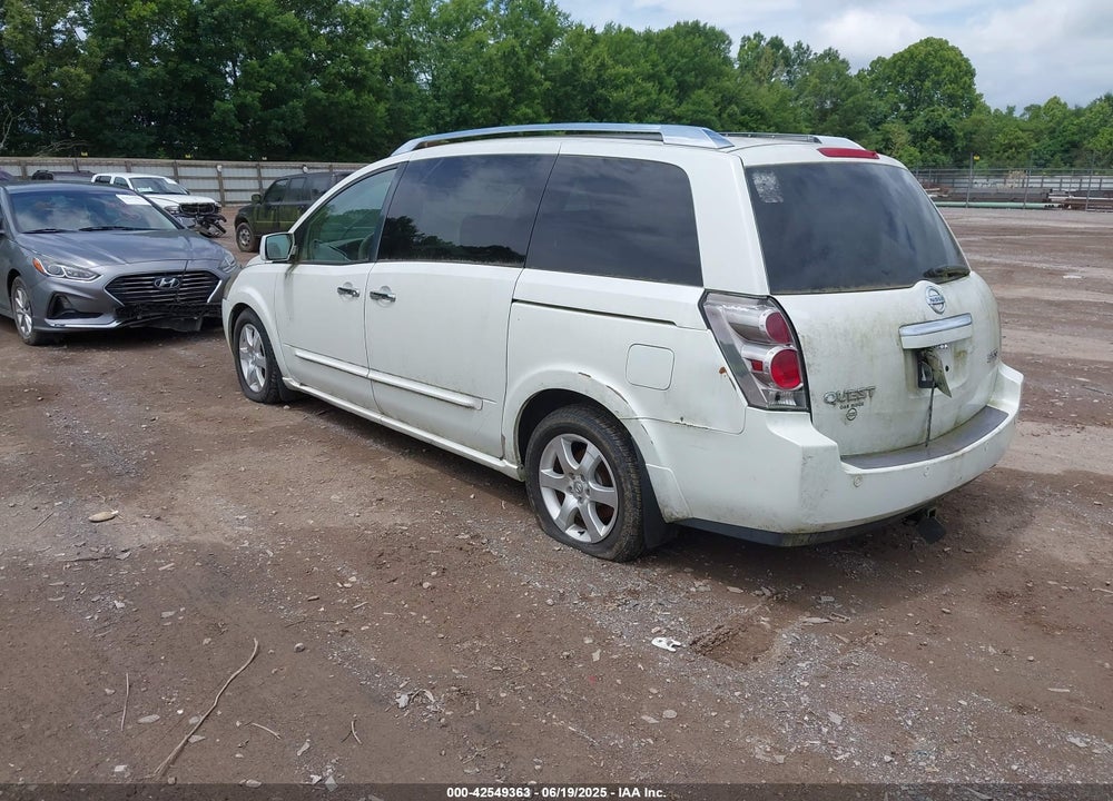 2007 NISSAN QUEST 3.5 SE VIN: 5N1BV28U57N138381