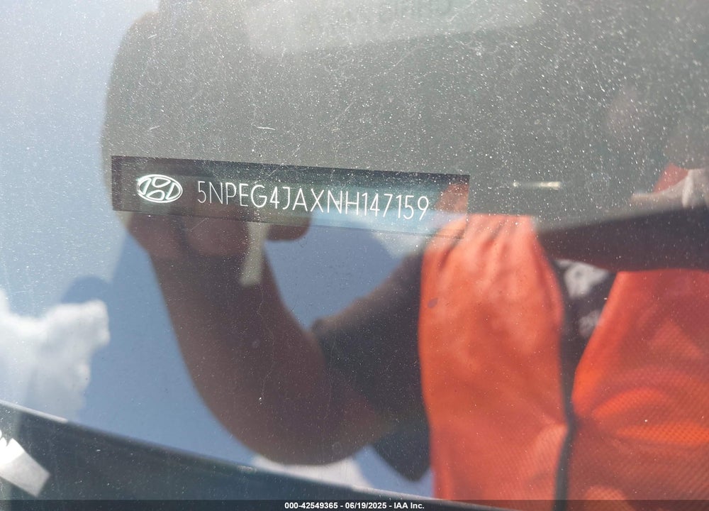 2022 HYUNDAI SONATA VIN: 5NPEG4JAXNH147159