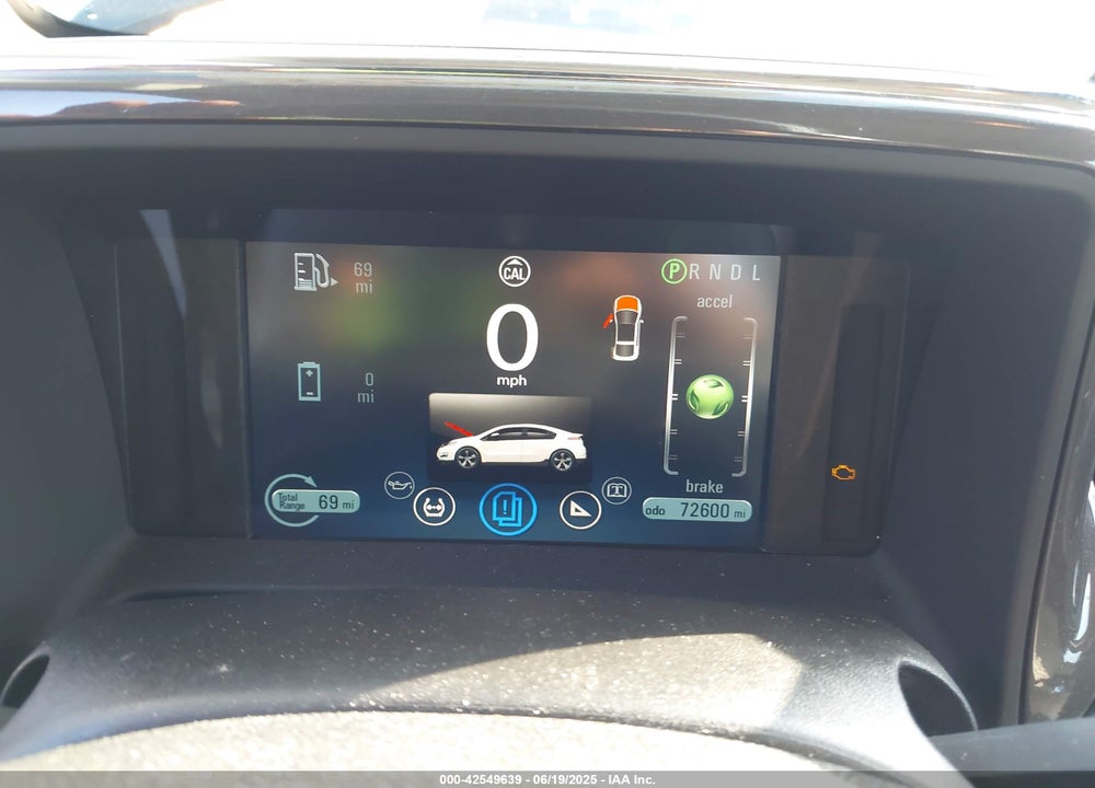 2012 CHEVROLET VOLT VIN: 1G1RD6E44CU101865
