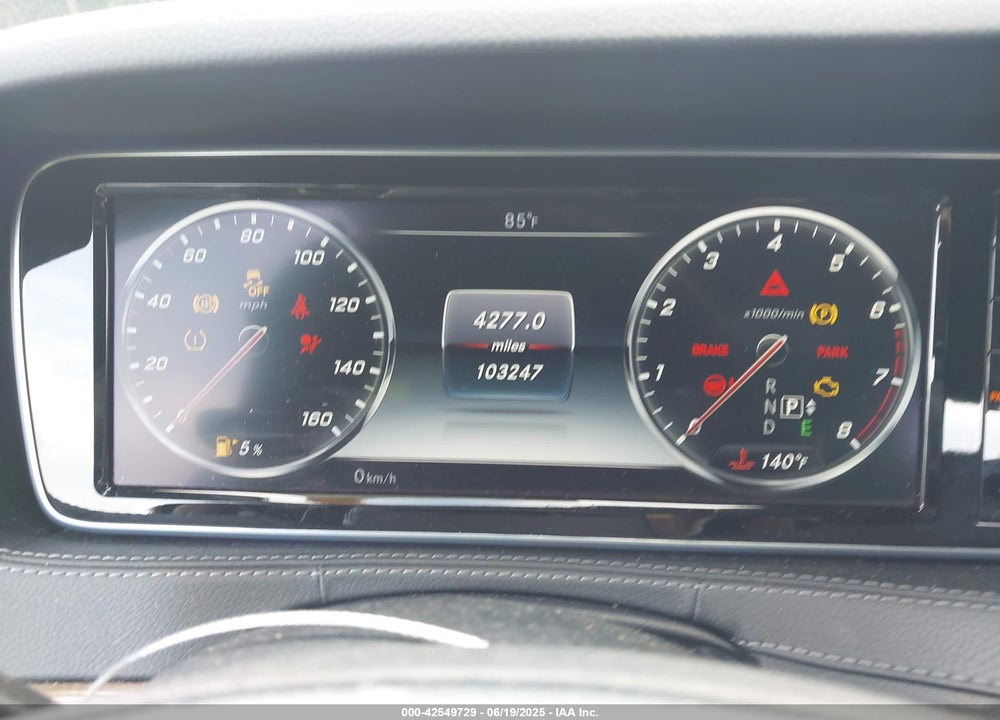 2016 MERCEDES-BENZ S CLASS VIN: WDDUG8FBXGA219594