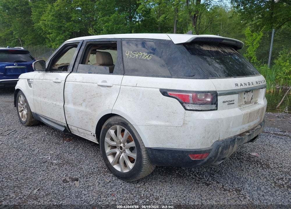 2016 LAND ROVER RANGE ROVER SPORT VIN: SALWR2PF5GA591381