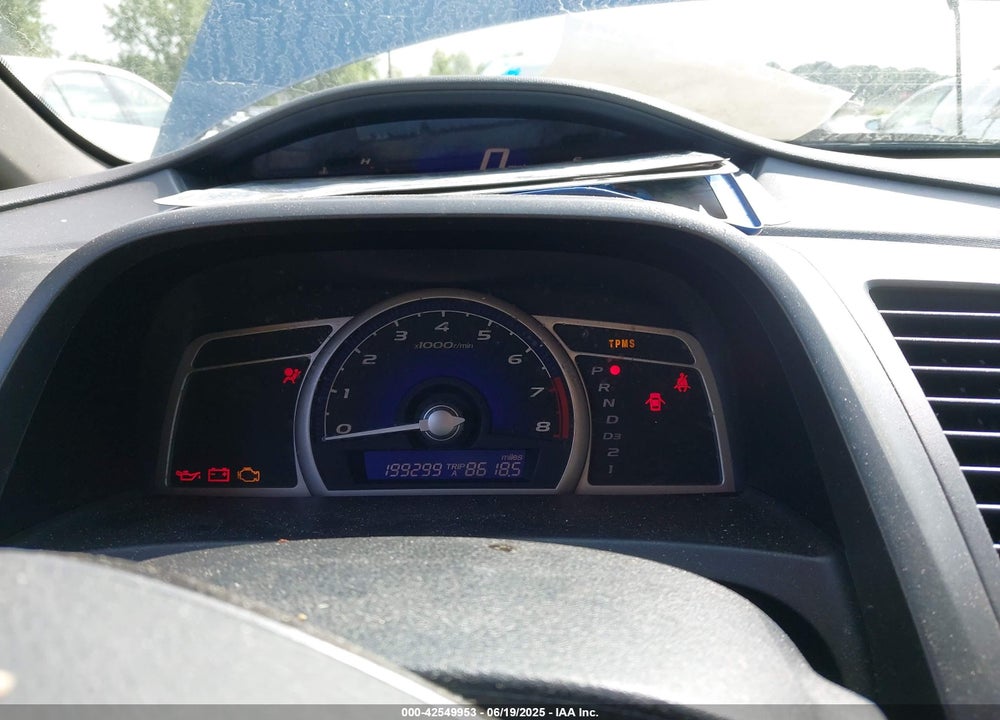 2008 HONDA CIVIC LX VIN: 2HGFA16598H529875