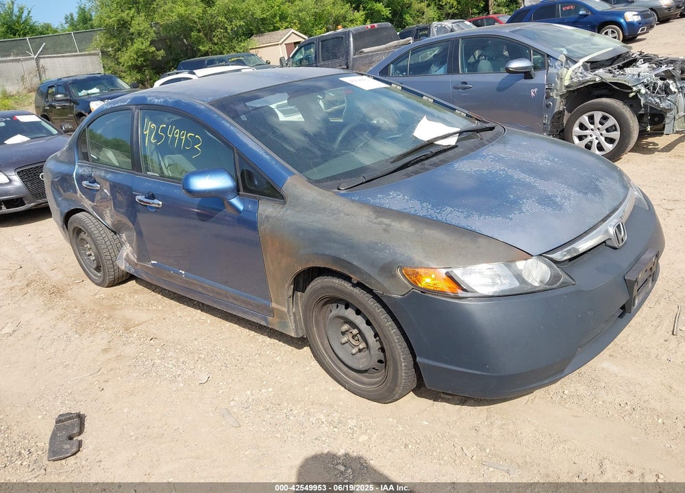 2008 HONDA CIVIC LX VIN: 2HGFA16598H529875