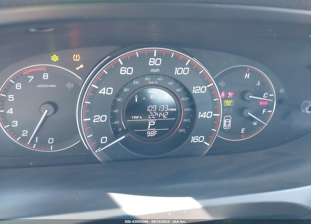 2013 HONDA ACCORD VIN: 1HGCR2F5XDA050598