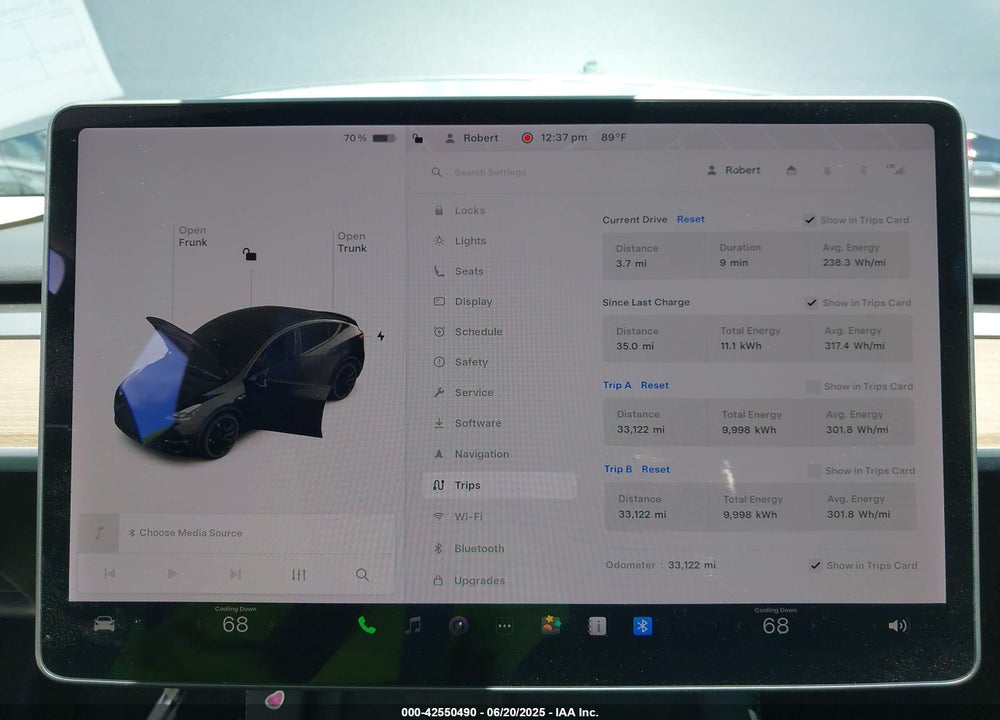 2021 TESLA MODEL Y VIN: 5YJYGDEF4MF189438