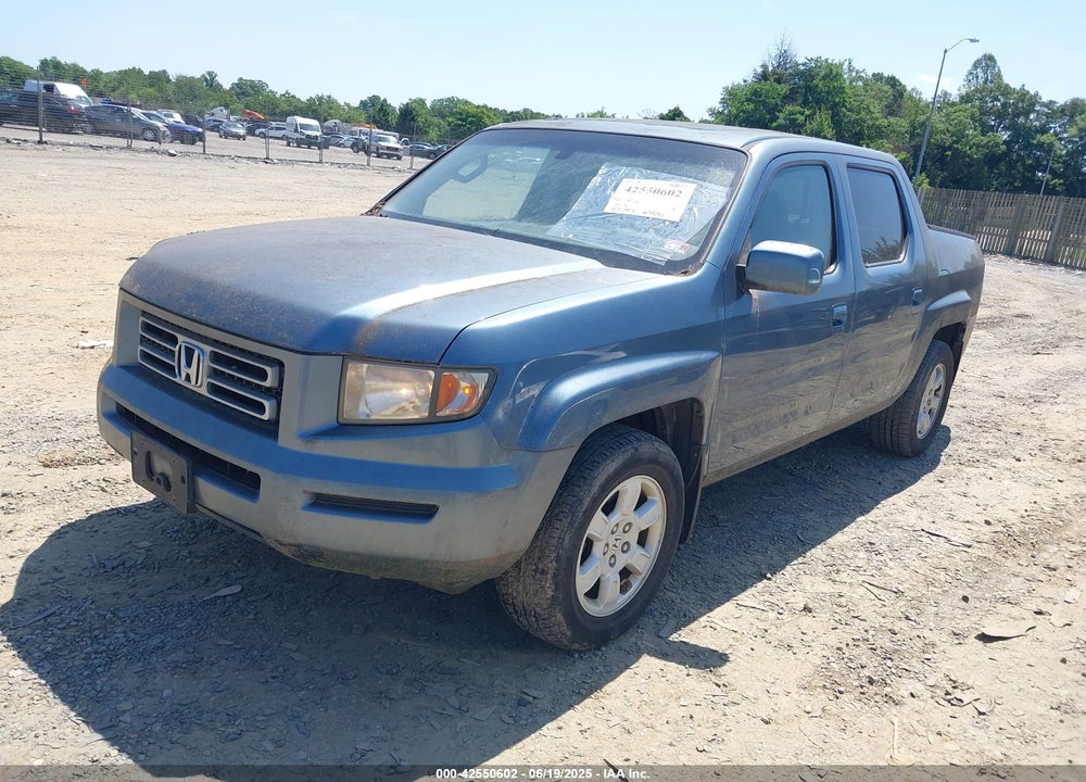 2007 HONDA RIDGELINE RTL VIN: 2HJYK16527H541865