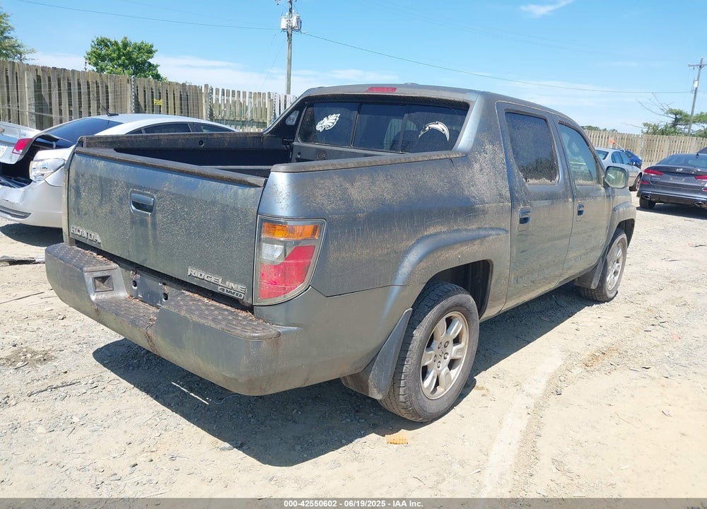 2007 HONDA RIDGELINE RTL VIN: 2HJYK16527H541865