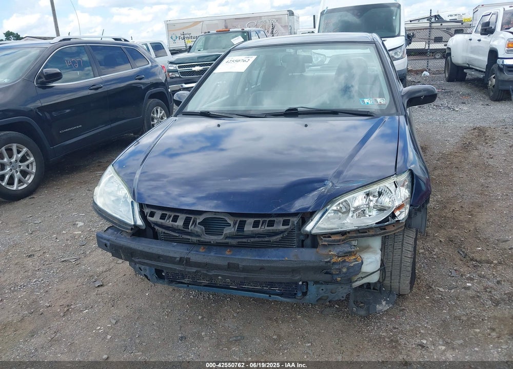 2005 HONDA CIVIC LX VIN: 2HGES16595H508254