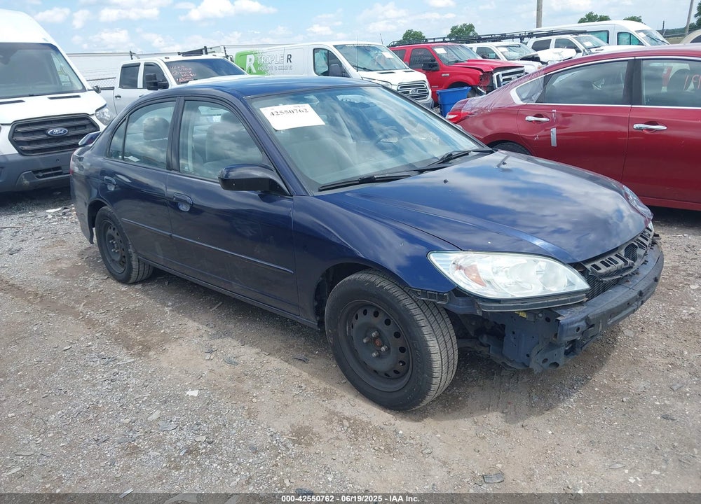 2005 HONDA CIVIC LX VIN: 2HGES16595H508254