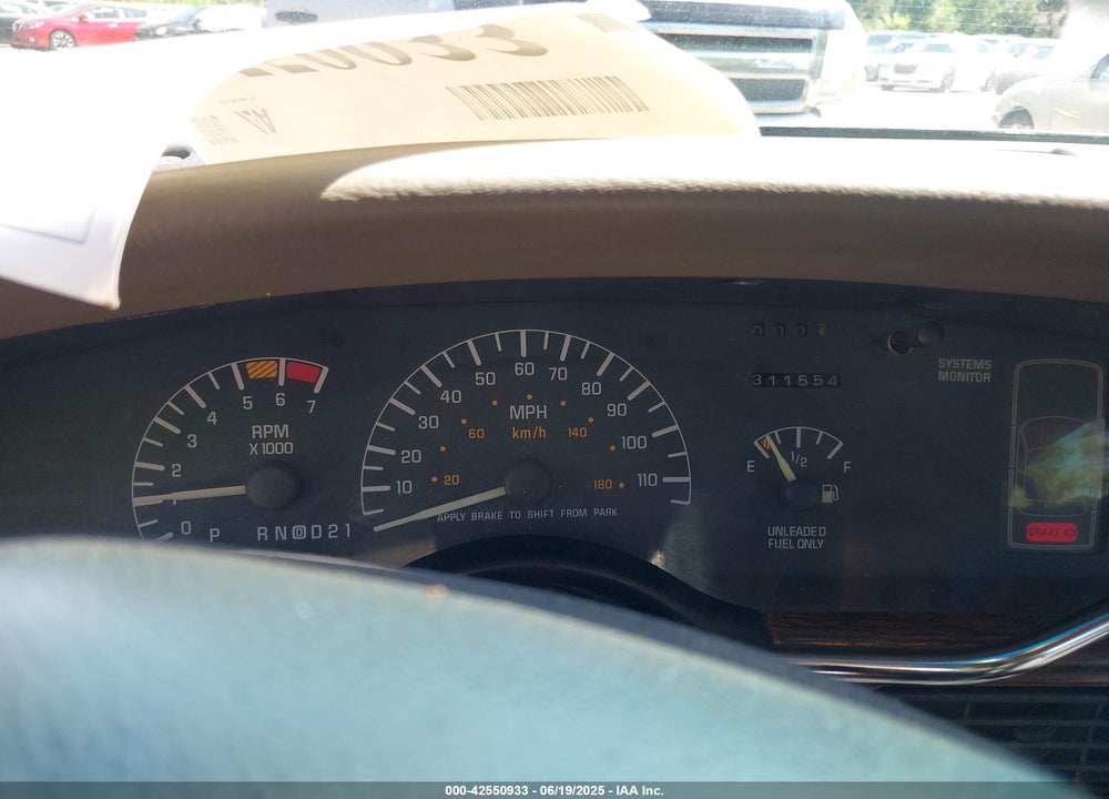 1997 PONTIAC BONNEVILLE SE VIN: 1G2HX52K6VH226146