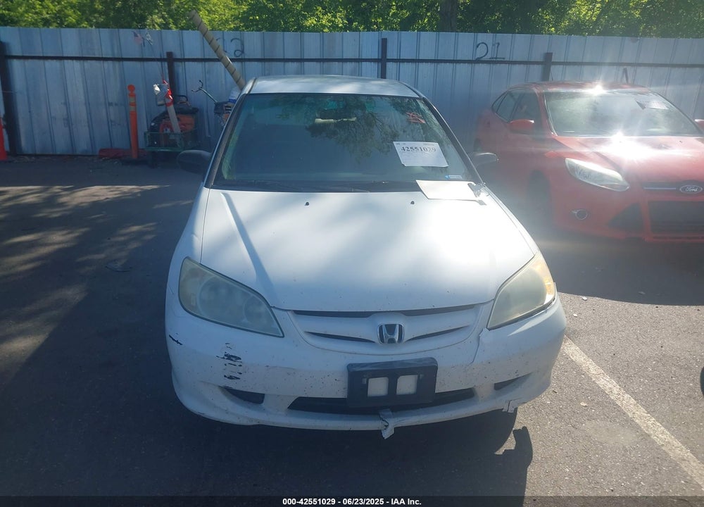 2004 HONDA CIVIC VP VIN: 2HGES16314H555498