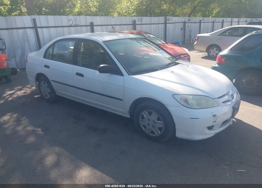 2004 HONDA CIVIC VP VIN: 2HGES16314H555498