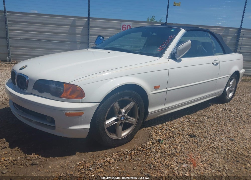 2002 BMW 325CI VIN: WBABS33442PG83320