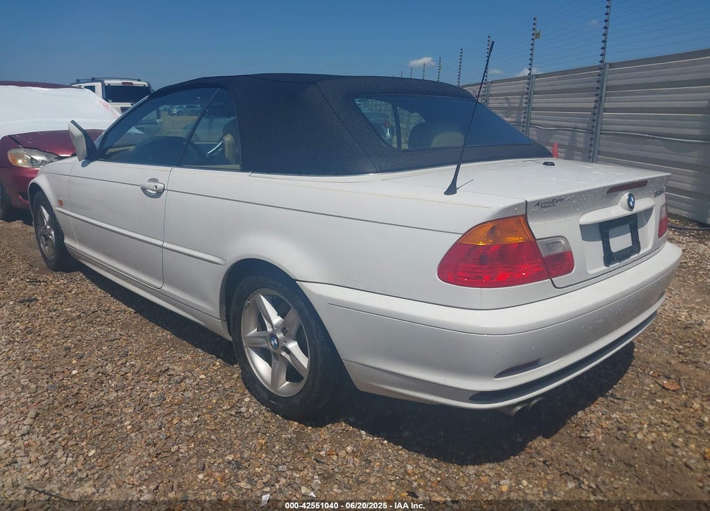 2002 BMW 325CI VIN: WBABS33442PG83320