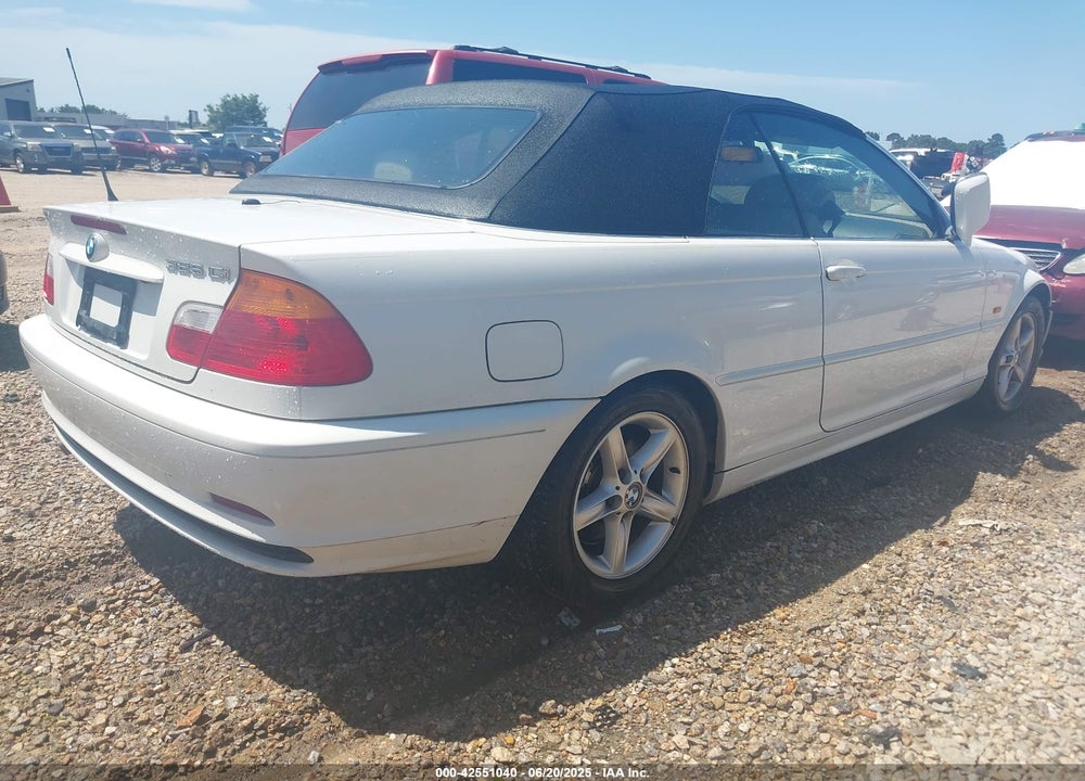 2002 BMW 325CI VIN: WBABS33442PG83320