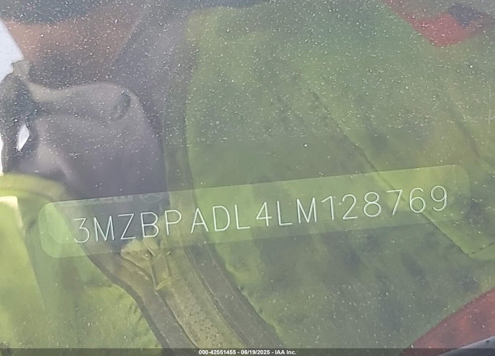2020 MAZDA 3 VIN: 3MZBPADL4LM128769