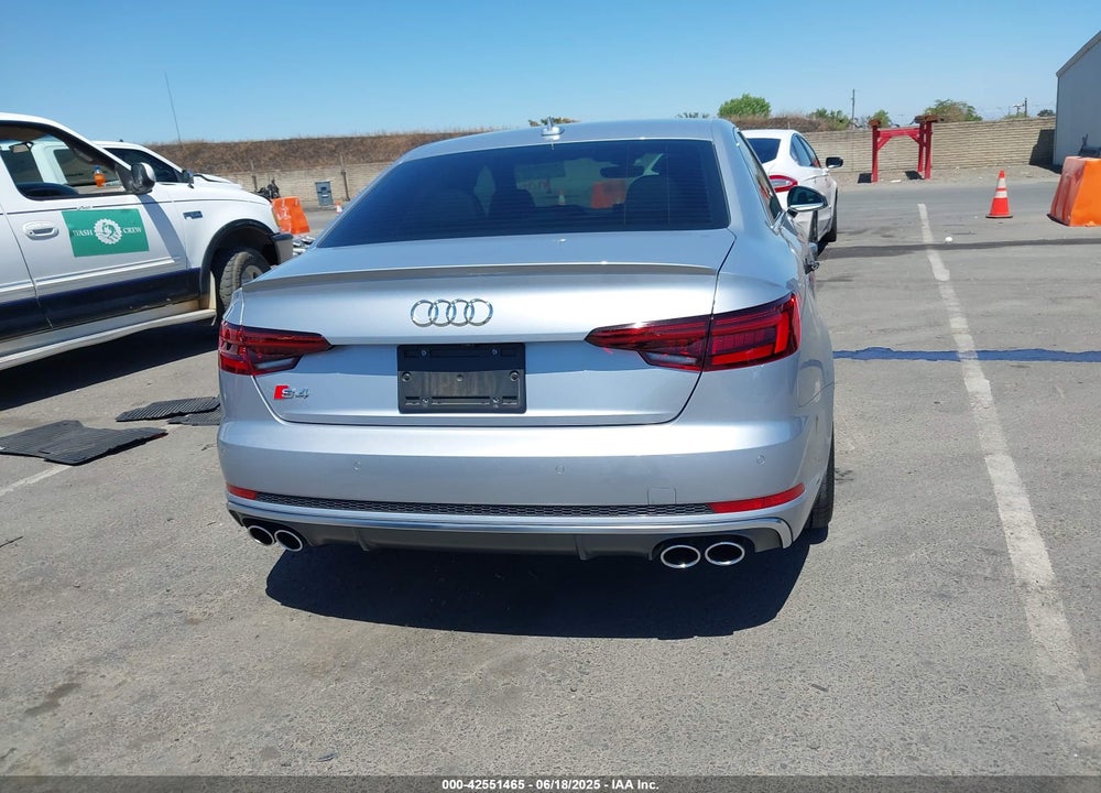 2018 AUDI S4 VIN: WAUC4AF44JA100841