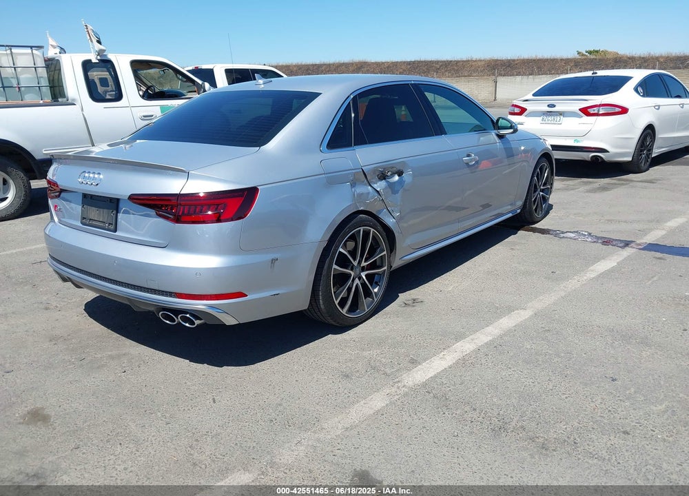 2018 AUDI S4 VIN: WAUC4AF44JA100841
