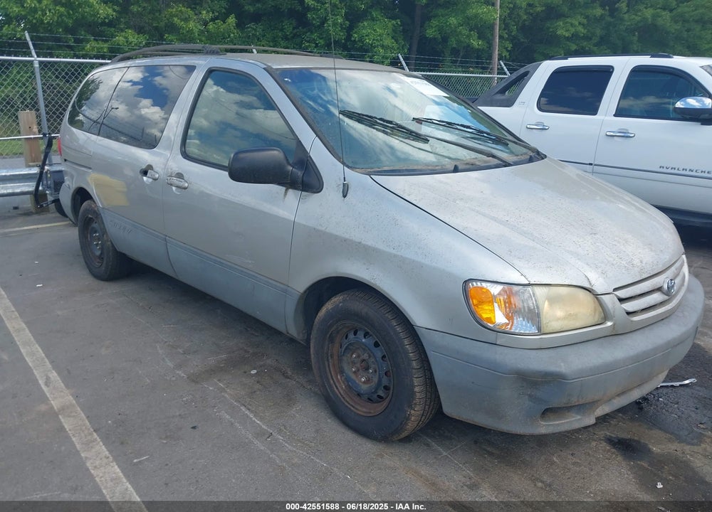 2001 TOYOTA SIENNA LE VIN: 4T3ZF13C81U407725