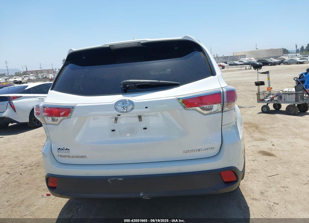 2016 TOYOTA HIGHLANDER VIN: 5TDDKRFH8GS329274