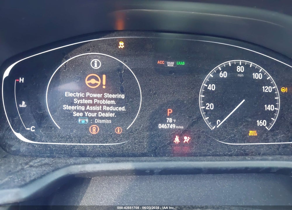 2019 HONDA ACCORD VIN: 1HGCV1F59KA035853