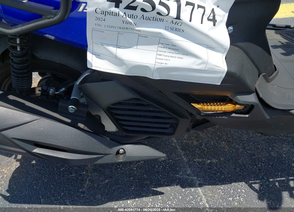 2024 YIBEN 12 SERIES VIN: LYDYCTKH0R1500894