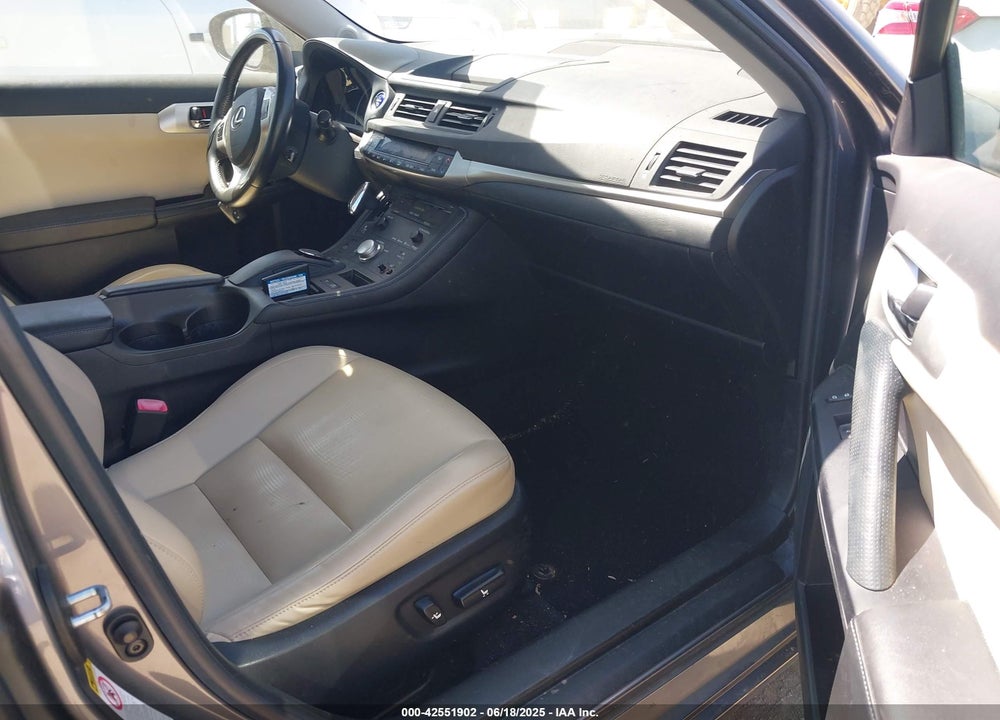 2013 LEXUS CT 200H VIN: JTHKD5BH4D2163756