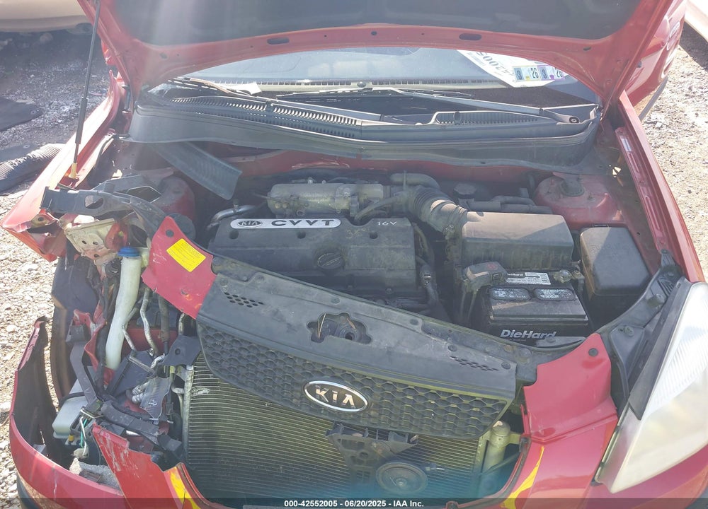 2008 KIA RIO VIN: KNADE123086382195