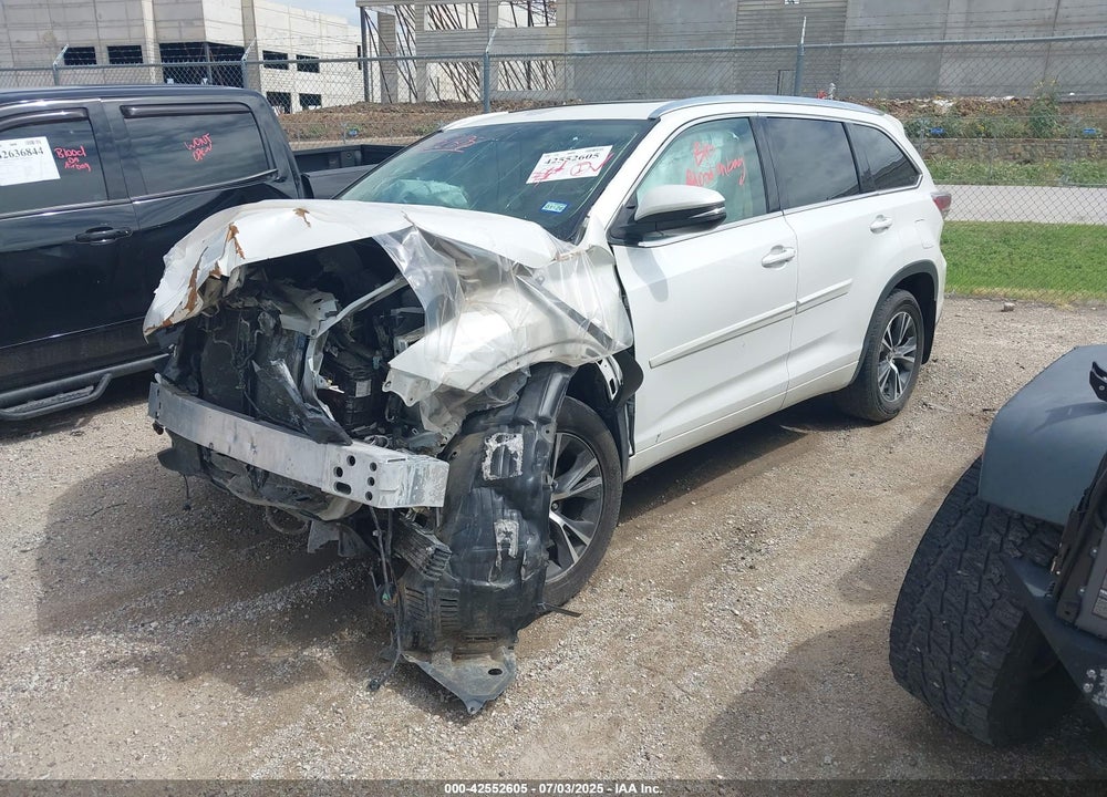 2016 TOYOTA HIGHLANDER VIN: 5TDKKRFH9GS129284