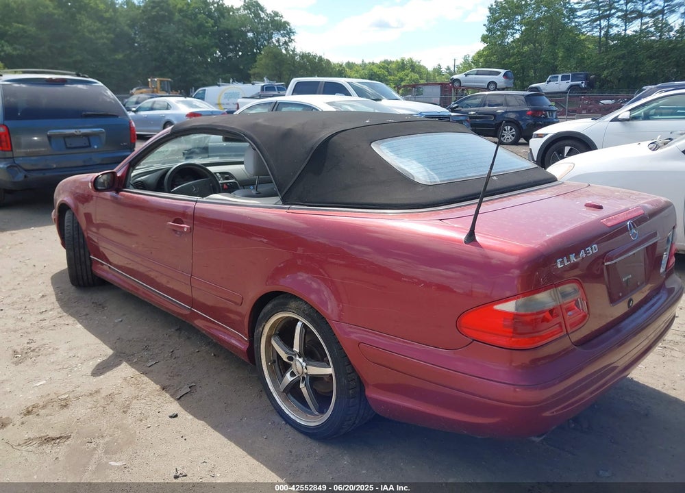 2000 MERCEDES-BENZ CLK 430 VIN: WDBLK70G0YT036504