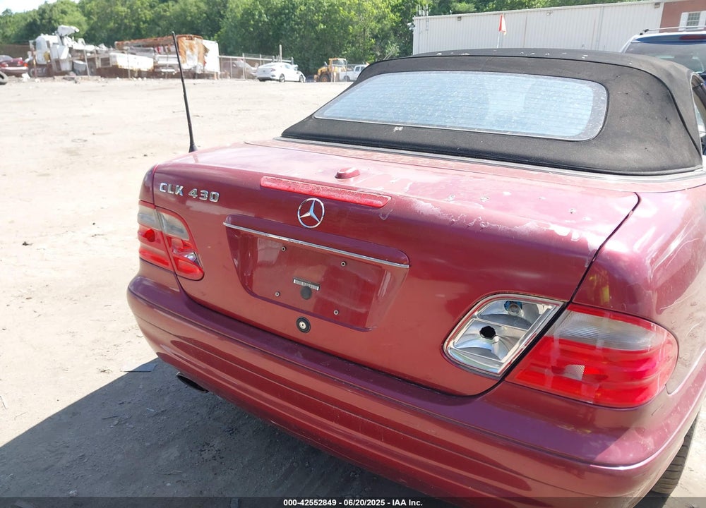 2000 MERCEDES-BENZ CLK 430 VIN: WDBLK70G0YT036504