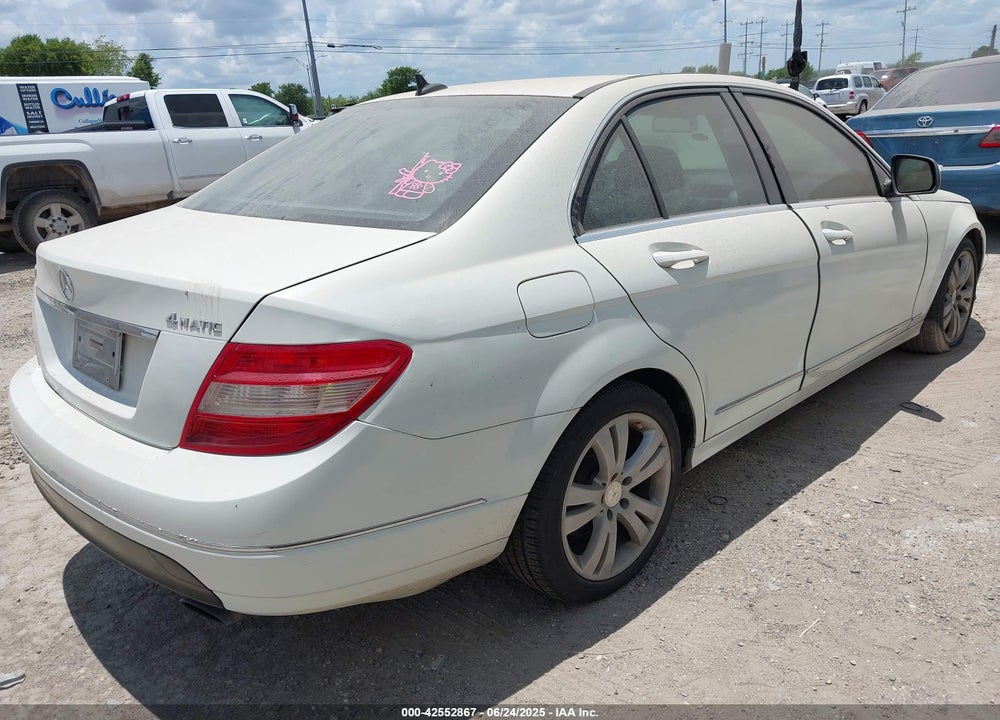 2009 MERCEDES-BENZ C CLASS VIN: WDDGF81X89F265255