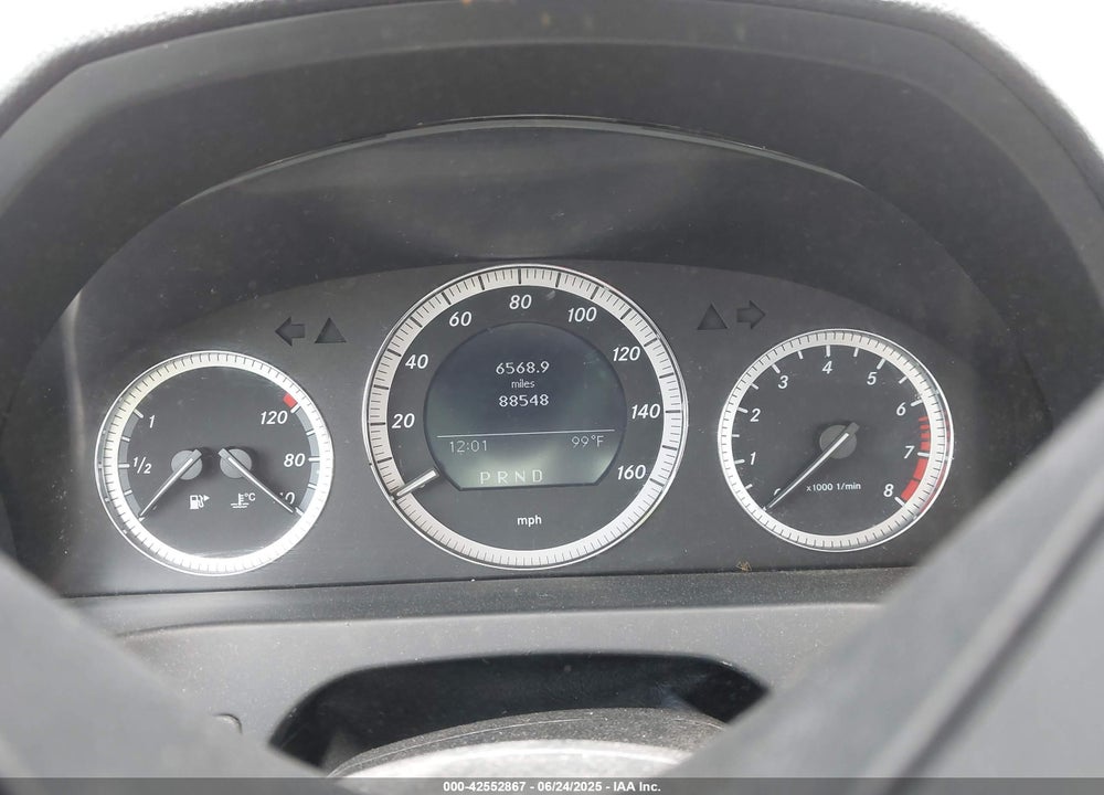 2009 MERCEDES-BENZ C CLASS VIN: WDDGF81X89F265255