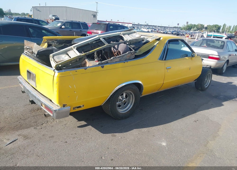1981 CHEVROLET EL CAMINO VIN: 1GCCW80A0BZ409147