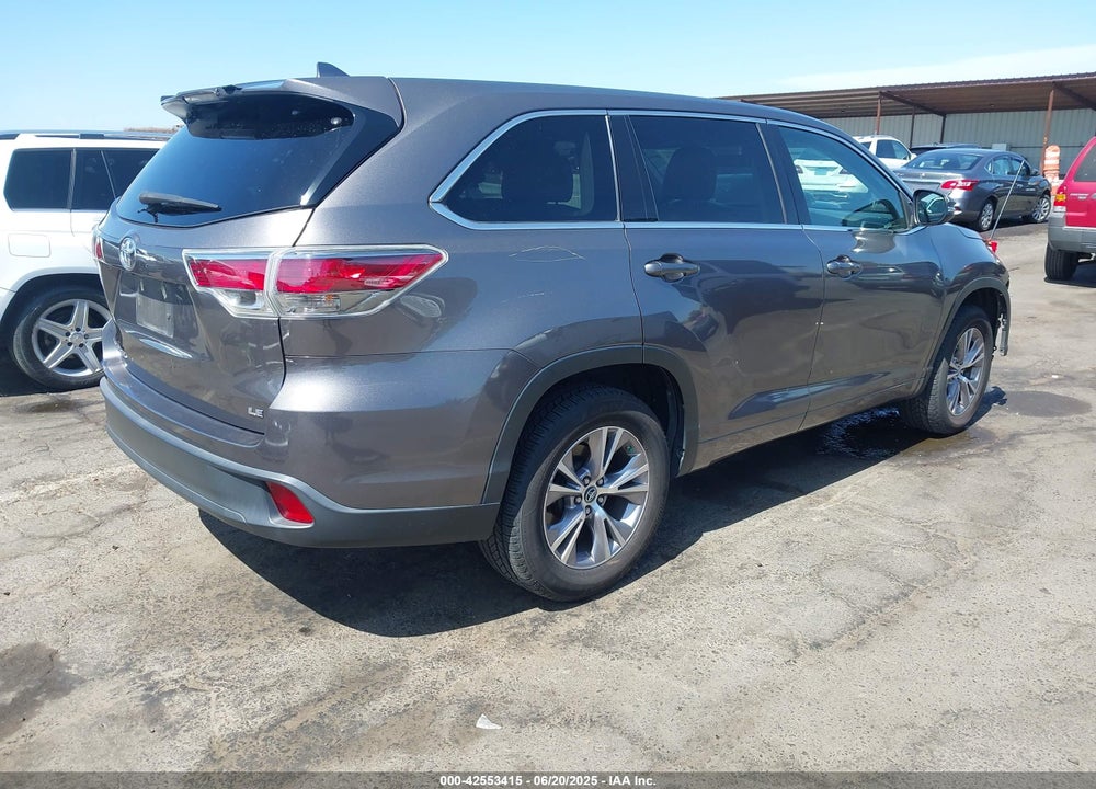 2016 TOYOTA HIGHLANDER VIN: 5TDZKRFH6GS154464