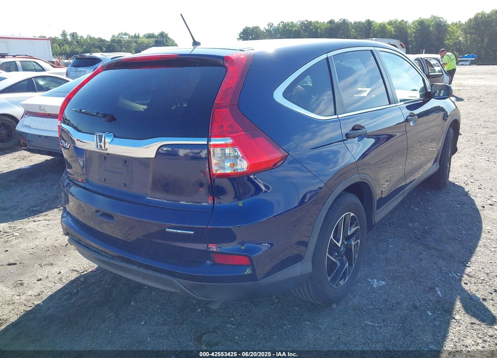 2016 HONDA CR-V VIN: 5J6RM3H45GL025354
